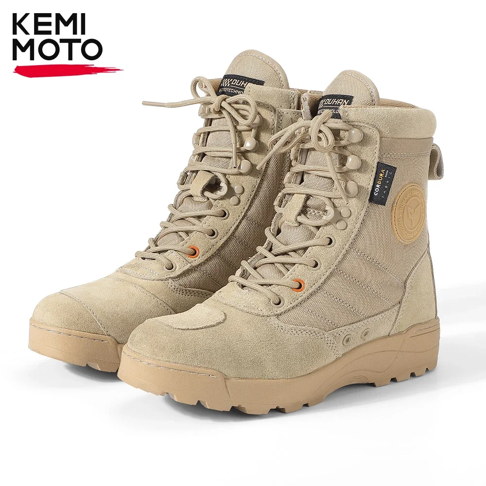 Motorcycle Riding Men Boots Motorcyclist Off-road Tactical Motocross Winter Shoes Outdoor Touring Martin Shoe Non-slip Equipment motorcycle shoes mens shoes motorcycle rain boots motorcycle boots