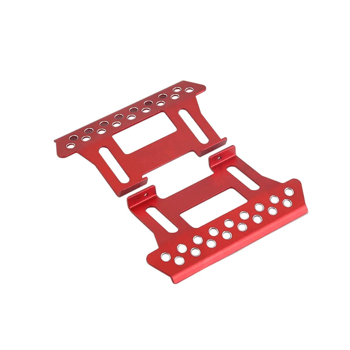 

2 Pcs for SCX10 1/10 90046 90047 313 Wheelbase Simulation Climbing Car Pedal Metal Pedal Side Pedal,Red