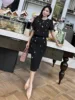 Temperament Elegant Two Piece Skirt Set 2025 Summer Outfit Heavy Industry Diamond Small Fragrant White Half Skirt Two-piece Set 6