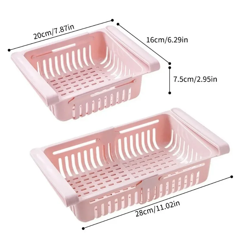 Fridge Organizer Storage Drawer Plastic Storage Box Container Shelf Fruit Egg Food Storage Box Kitchen Accessories Organizer Box