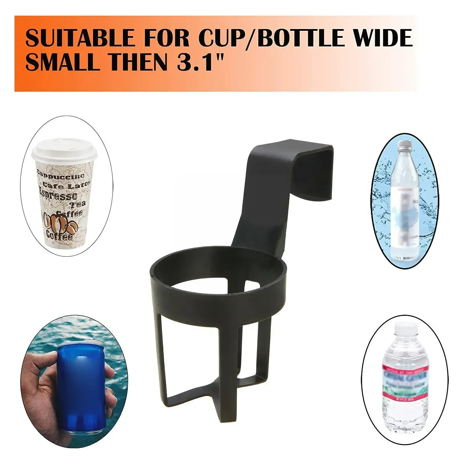 Portable ABS Plastic Car Cup Holder for Window Door