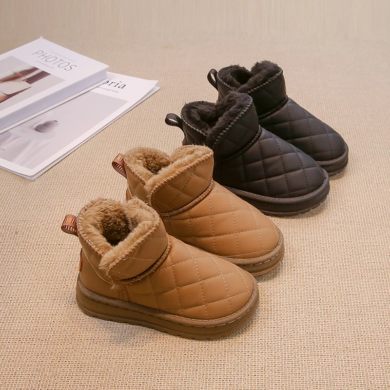 Warm Cotton Kids Ankle Boots for Autumn Winter