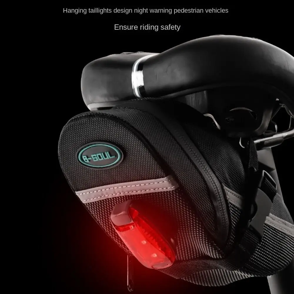 

Storage Bicycle Saddle Bag Bicycle Accessories Waterproof Folding Bike Bag Wear Resistant Adjustable Bicycle Kit Highway Bike