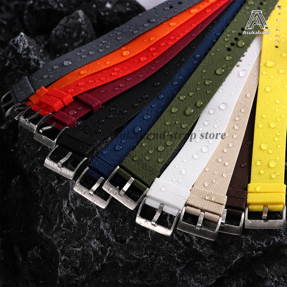 Premium Waterproof Silicone Sport Watch Band - Soft Rubber Strap
