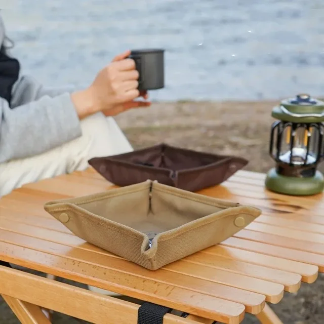 Camping Storage Tray – Portable Folding Travel Storage Box & Table 3