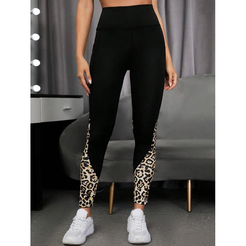Women Printed Yoga Leggings Leopard Splicing Together Leggings High Waist Butt Lift Fashion Fitness Running with Pocket Legging Best Sellers In Women's Clothing Women Printed Yoga Leggings Leopard Splicing Together Leggings High Waist Butt Lift Fashion Fitness Running with Pocket Legging Best Sellers In Women's Clothing