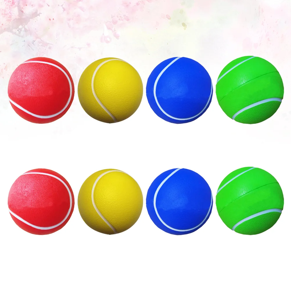 Solid Tennis Balls 8pcs Premium Material Durable Training Balls Playing Accessories Racquet Sports Family Fun Toy