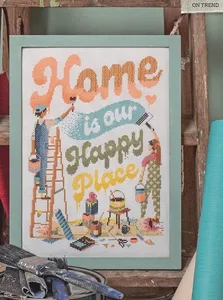 16-our happy home 32-42 Needlework Kit  Cross stich unPainting Set Cross Stitch Kits Cross-stitch Embroidery