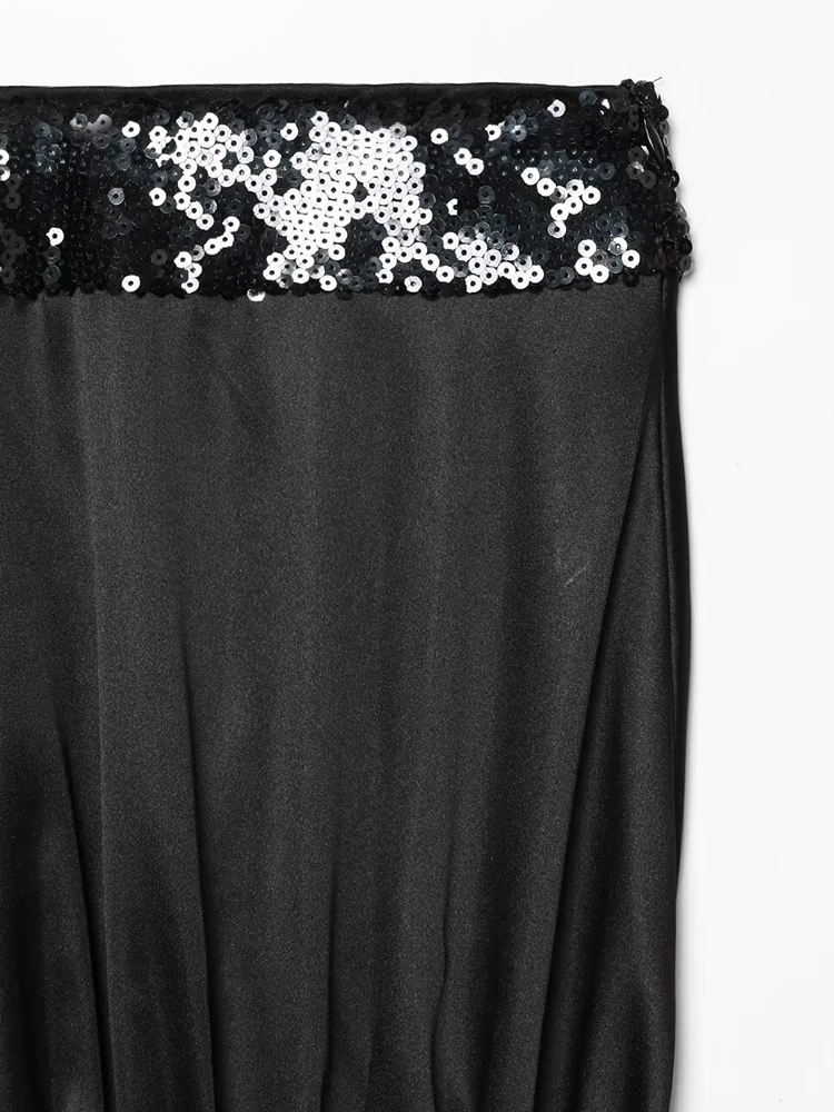 Off Shoulder Top Women Summer Sexy Corset Tanks & Camis Fashion Backless Top Chic Black Sequin Elegant Camisole Tops