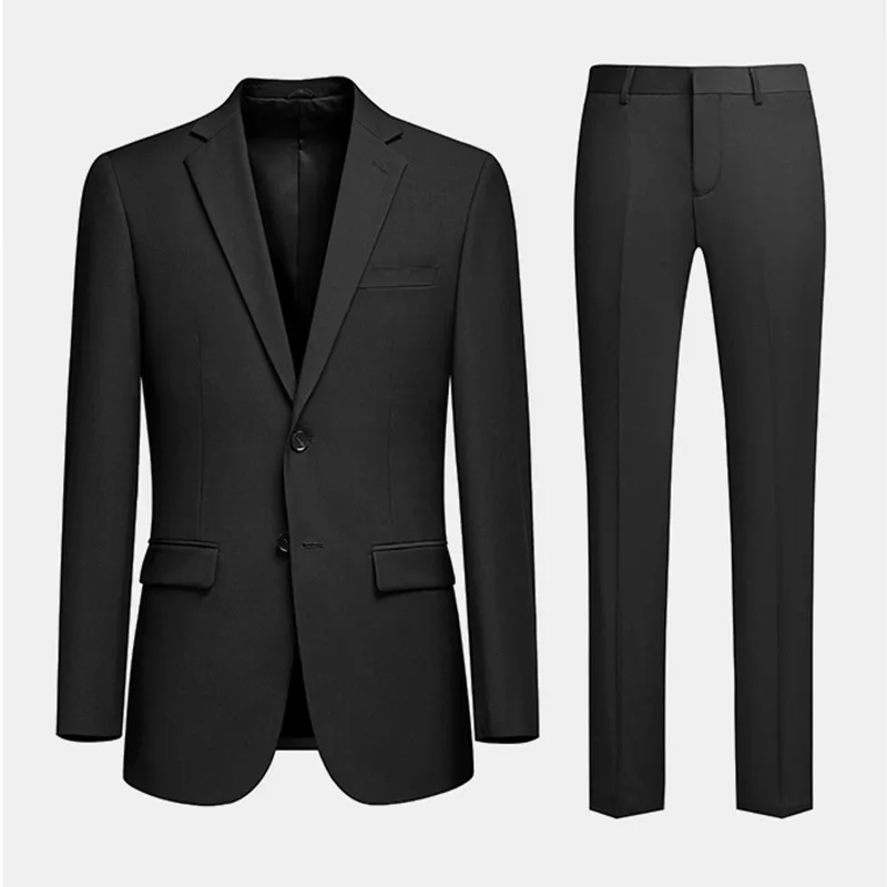 

6585-2023 Men's suit male jacket slim leisure professional dress business format