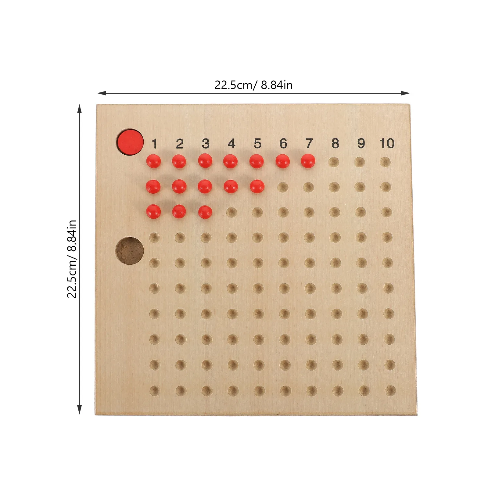 1 세트 곱셈 보드 교육용 나무 몬테소리 수학 학습 게임 어린이 생일 크리스마스 선물 곱셈 훈련