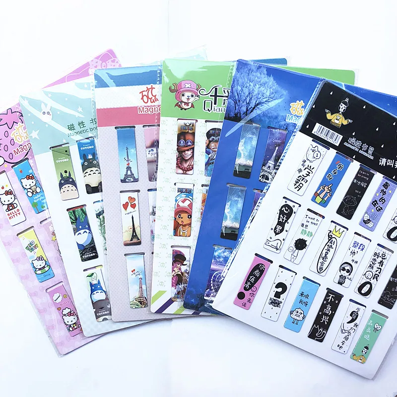 Cat Tower Magnet Magnetic Bookmarks 18 Pcs/Set Cute Magnet Page Markers Page Clips Bookmark for Student Office Reading magnetic bookmark bookmark page holder bookmarks stationery supplies