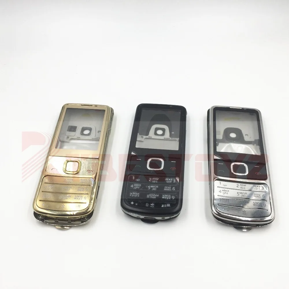 Rtbestoyz Per Nokia 6700 Classic 6700C Nuova Custodia Completa Custodia Per Tastiera Inglese Russa Nero Argento Dorato