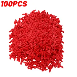 Adjustable Degree Garden Lawn Water Spray & Irrigation System for Greenhouses and Flower Beds (Red - 100pcs)