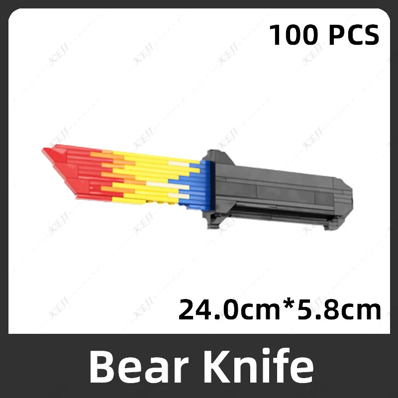 Military Karambit Butterfly Knife Building Blocks - DIY Toy Dagger