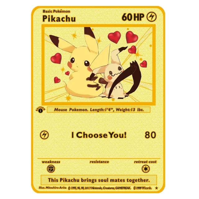 Brand New 27 Pokemon Metal English Kapikachu I Choose You GX EX Vmax Birthday Gift Collection Cards Super Game Anime Kids Toys J101