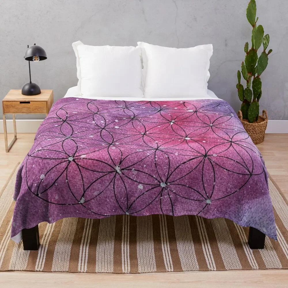 

Flower of life Throw Blanket warm winter Winter beds anime Hair Blankets