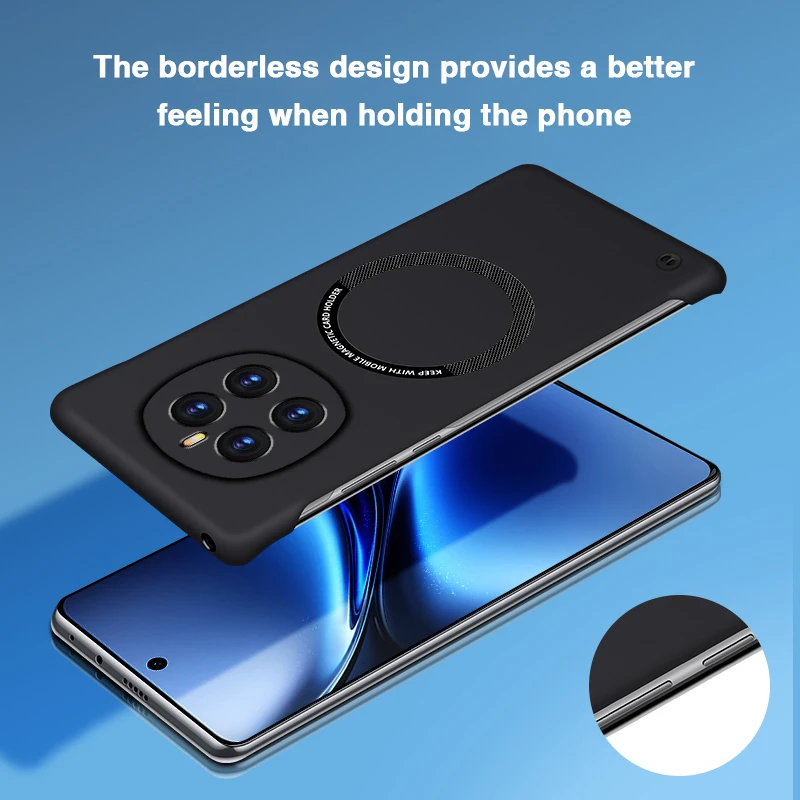 Frameless Magnetic Slim Hard PC Phone Case - Original Back Protection Cover