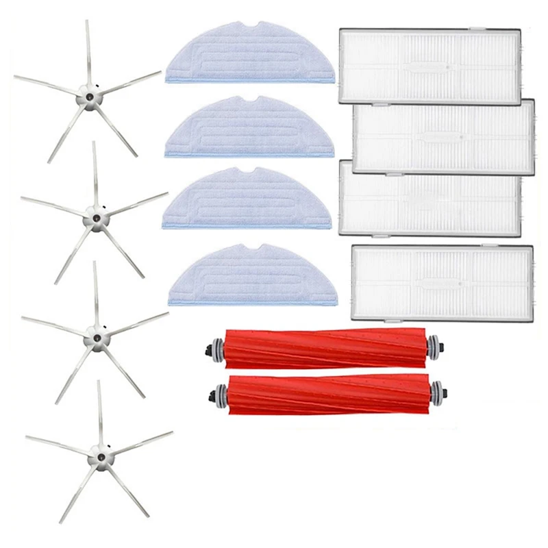 

Аксессуары для пылесоса Xiaomi Roborock S7, S70, S75, S7max, S7maxv, основная рулонная щетка, Швабра, ткань, Hepa фильтр, боковая щетка