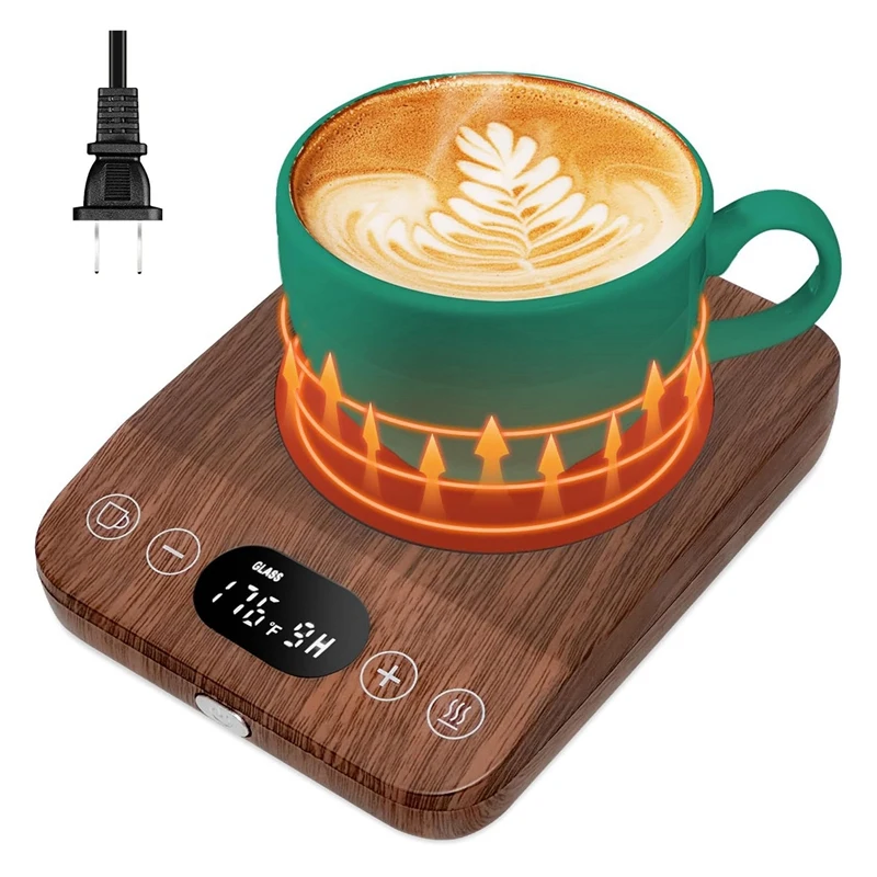 Coffee Mug Warmer Auto On/Off Upgrade-Induction Mug Warmer Desk 9 Temperature Settings 1-9 Timer US Plug Easy Use
