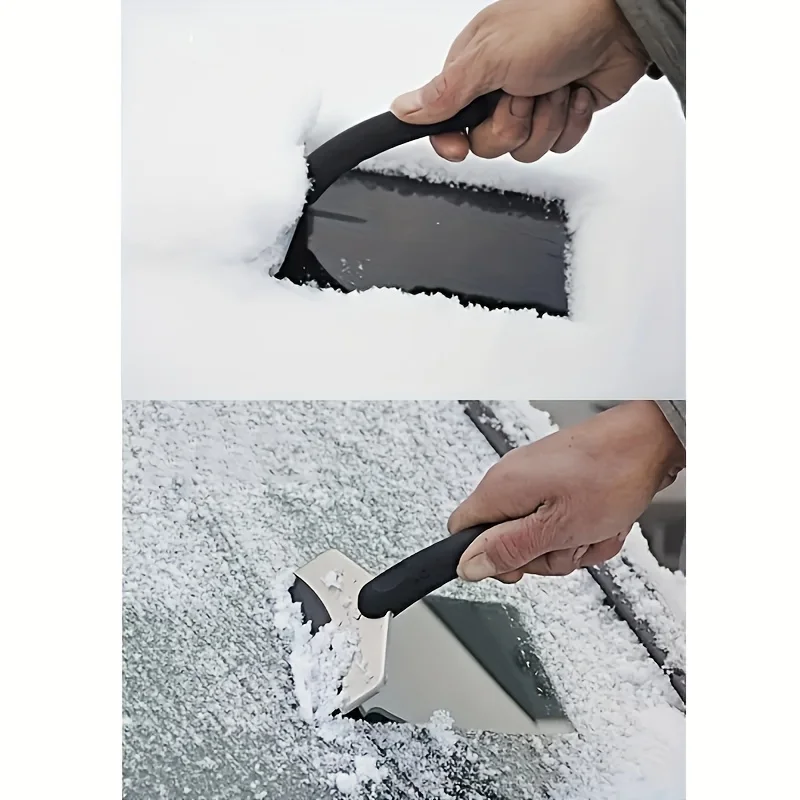 Car Snow Shovel Snow Removal Shovel Car Window Glass Defrosting Scraper Ice Removal Winter Cleaning Tool