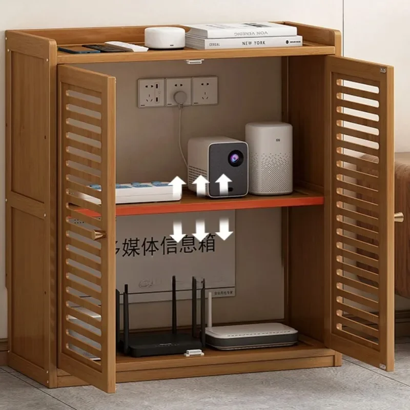 Free-Standing Router Organizer Spacious WiFi Box Cover Thickened Panels Ventilated Design for Heat Dissipation