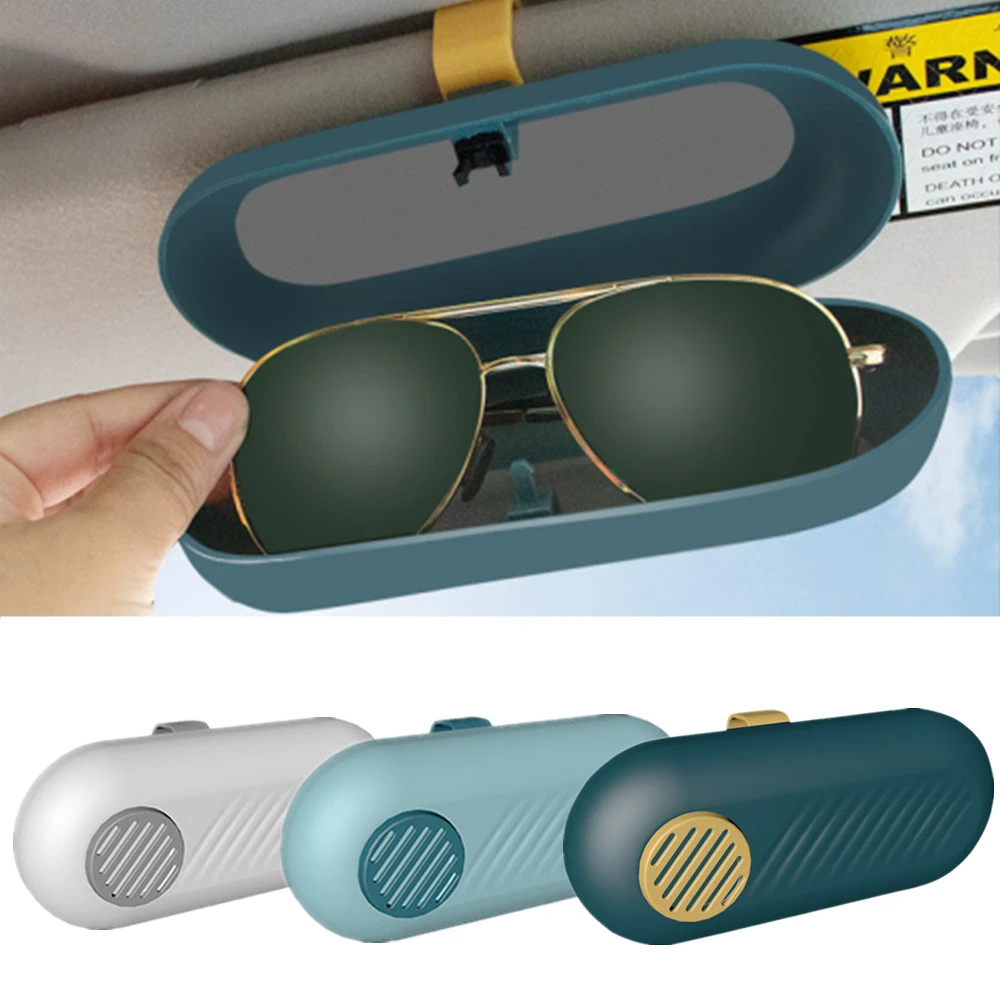 Car Sunglasses Case Holder In The Car Glasses Holder Box Sun Visor Car