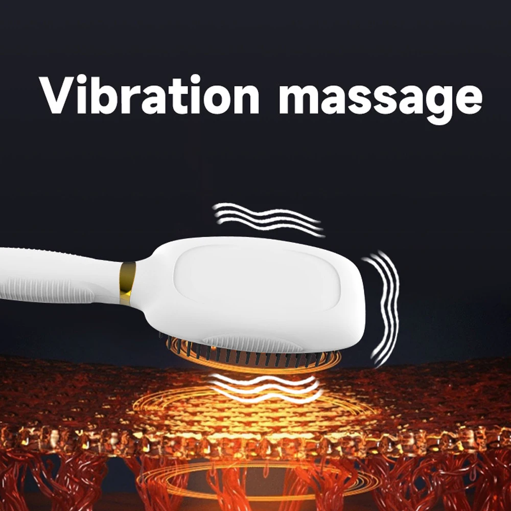 Electric Spray Massage Comb Red Light varvibration Anti Hair Loss Growth Hair Massage Scalp Brush Liquid Oil Applicator Car