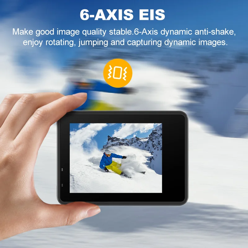 4K/60fps Action Camer  24MP Wi-Fi 2" IPS LCD 170D Underwater 30M Helmet Video Sport Anti-Shake Action Camera With IMX386 Lens 2