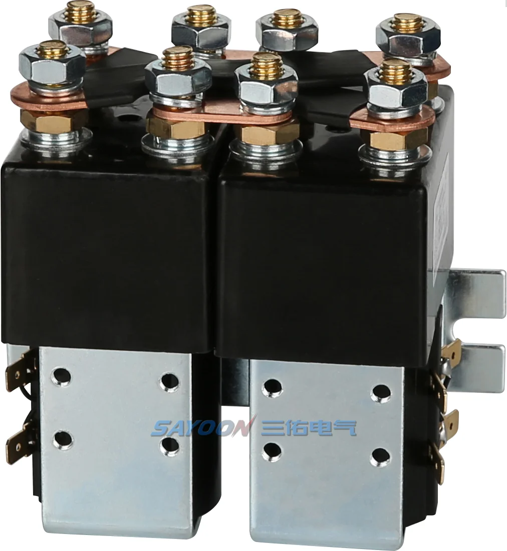 Sayoon Potência Contator dc de Corrente Contínua 12v 24v 36 48v 60v 72v 84v 96v Czwj200a2t Alta Qualidade