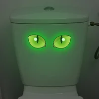 Creative Glowing the Dark Eyes Waterproof Stickers Perfect for Bathroom Toilet Wall Decoration Also Great Car Stickers 2