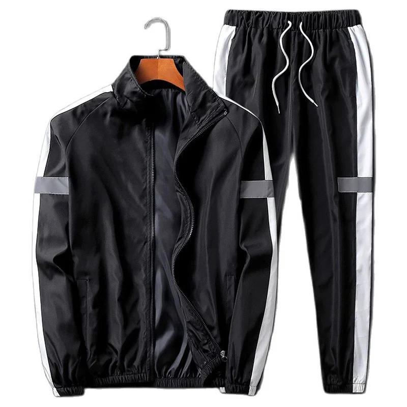 

Sets Men Tracksuit Sportswear Jogger Spring Mens Tracksuit Street Hip Hop 2-piece Set Gym Fitness Sportsuit New Mens Clothes