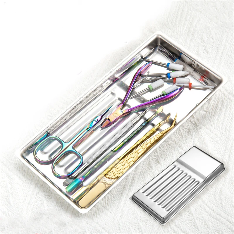Description Picture 5 of itemNail Art Tools Sterilizer Tray Sterilization Disinfection Box False Nails Dish Nail Tool Storage Box Manicure Salon Accessoires