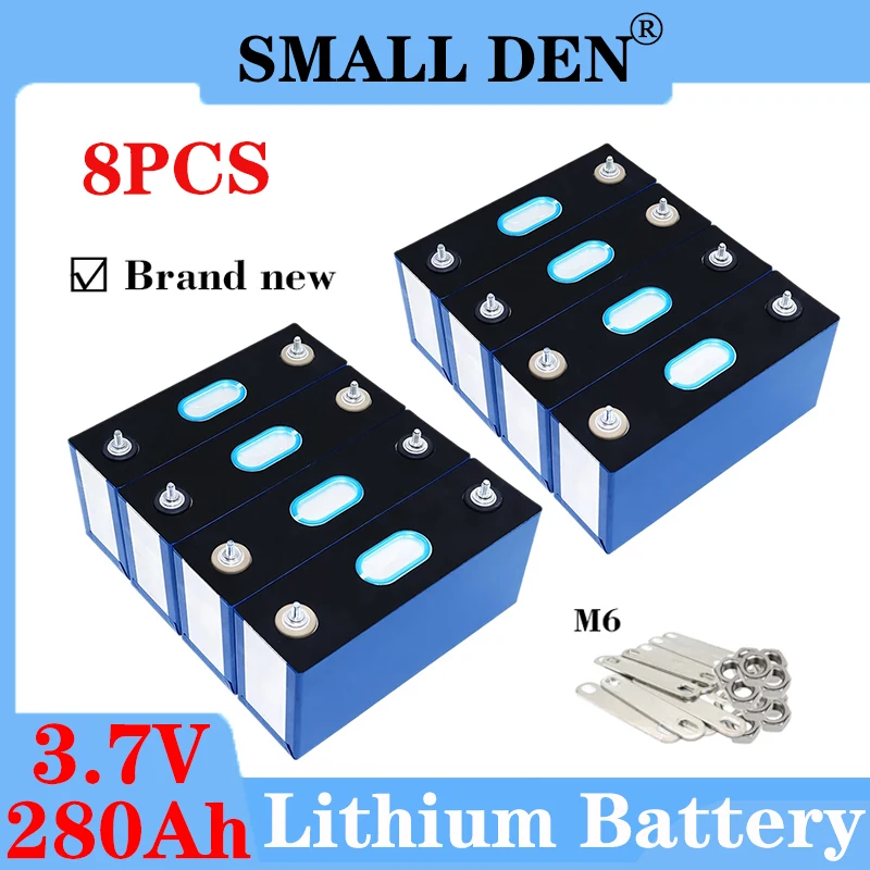 

8PCS New 3.7V 240Ah Li-ion battery 240000mAh large capacity rechargeable cells DIY12v 24v Electric car RV Golf cart Inverter