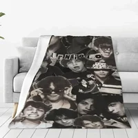 Sturniolo Triplets Plaid Blankets Sofa Cover Fleece Print Handsome Boy Lightweight Thin Throw Blanket for Sofa Outdoor Bedspread 1