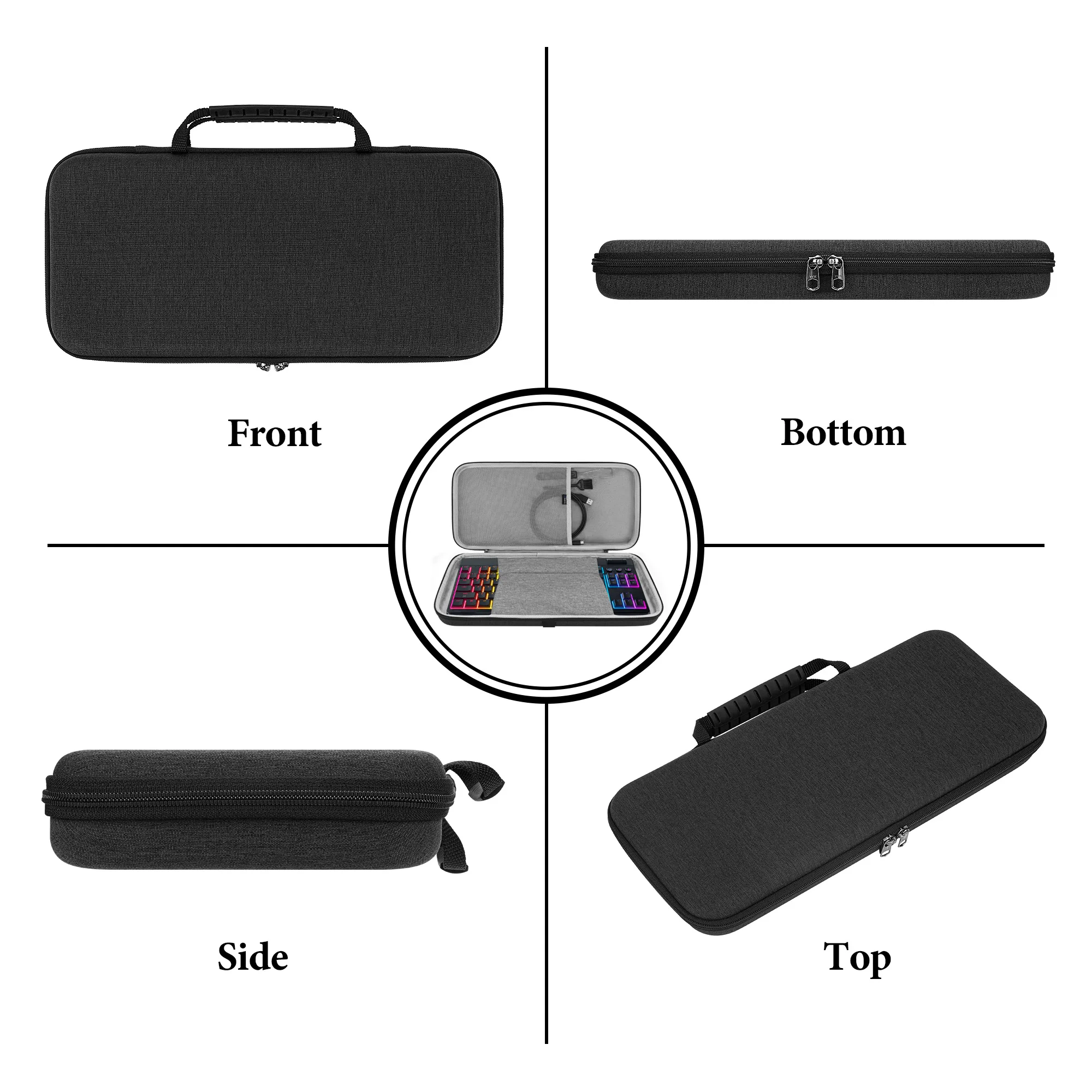 Low Profile TKL Keyboard Case, Compatible with Razer BlackWidow V4 Low Profile TKL, Redragon K621