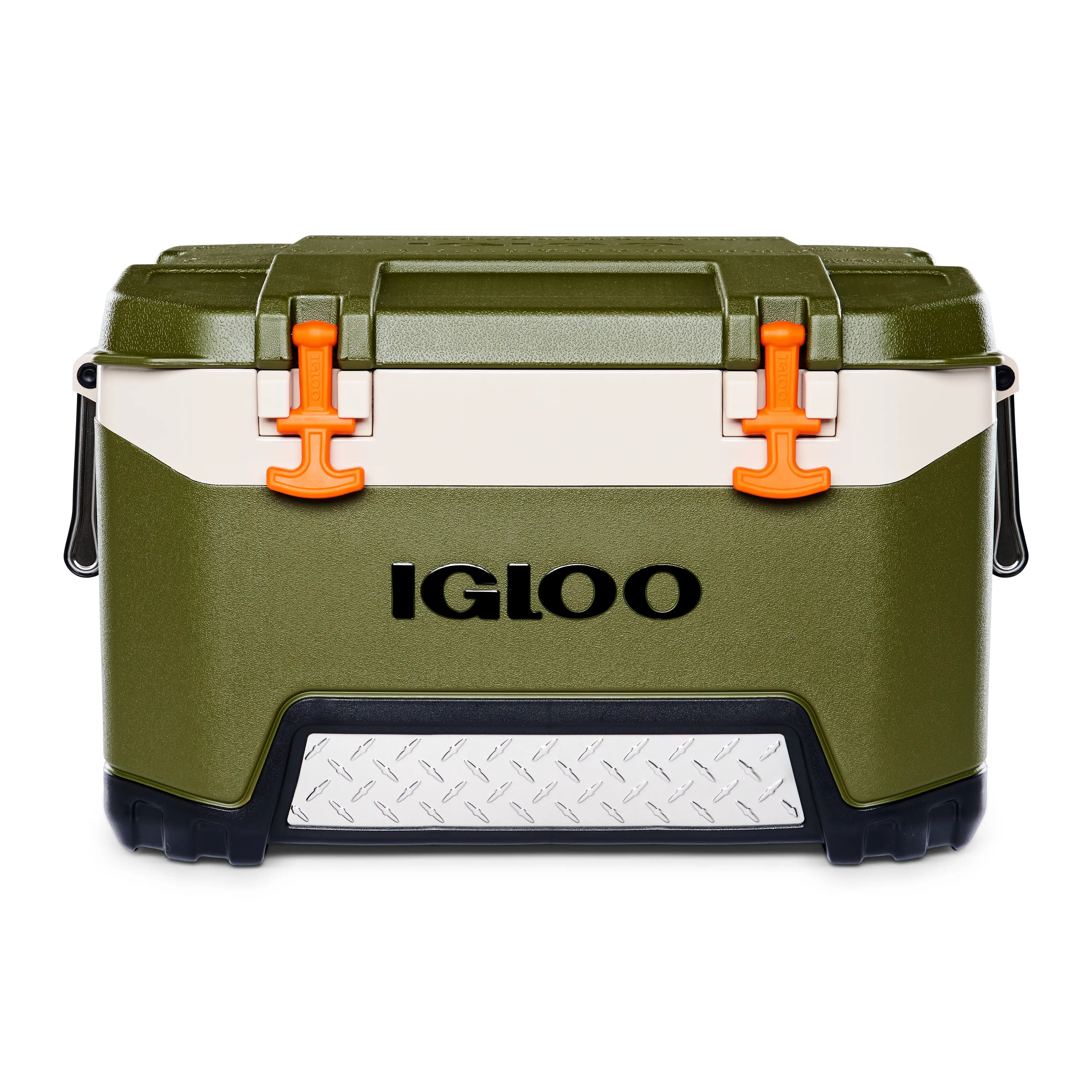 

Igloo 52 Qt. BMX Hard Sided Ice Chest Cooler, Green and Orange, 25.98" x 16.34" x 16.54"