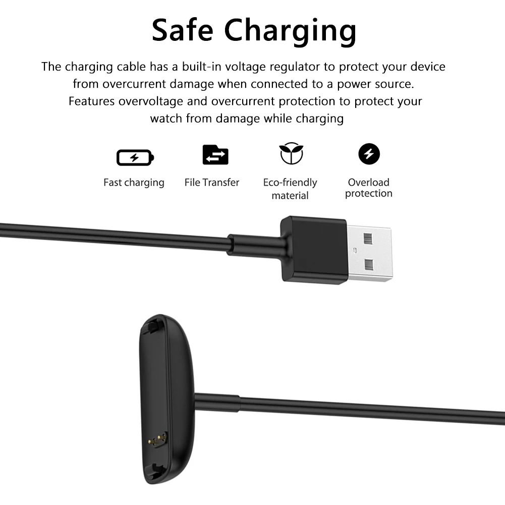 Fitbit Inspire 3  USB  ũ ũ ڵ, ũ ̺ ü  ũ, ð ׼, 50 cm, 100cm, 5V 1A