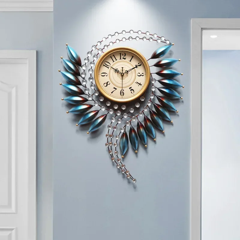 

European Wall Clock Living Room Household Clock Modern Creative Clock Fashion Simple Atmosphere Art Wall Watch Large