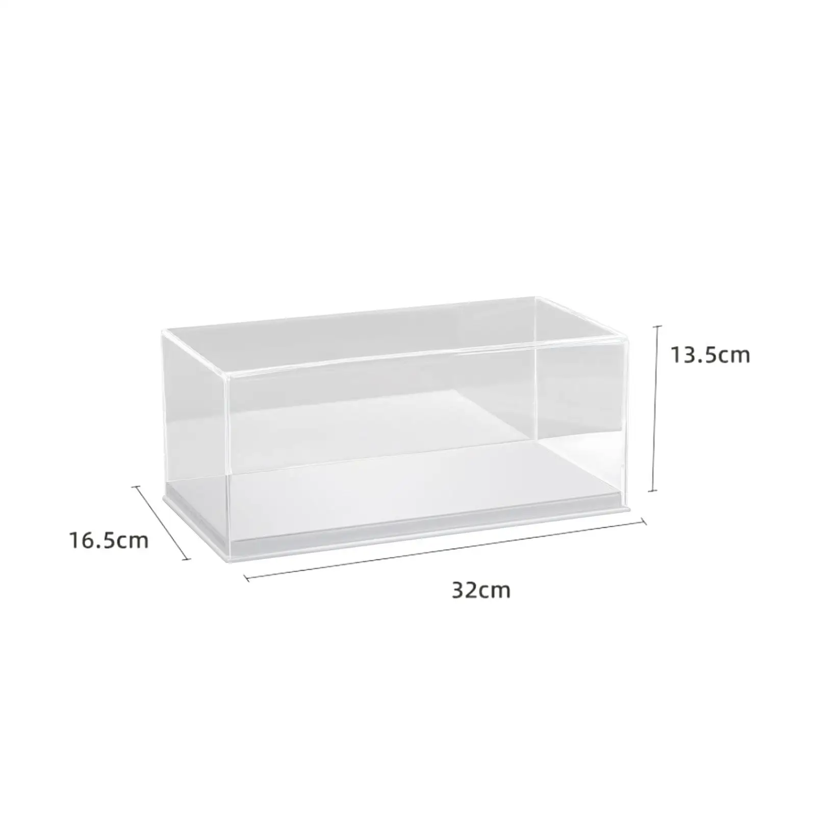 Acrylic Clear Display Case for 1:64 Scale Model Cars for Miniature Figurines