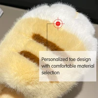 3D Cat Paw Plush Slippers Flat Thermal Slippers Comfortable Fluffy Home Slippers Anti Slip Cute Paw Slippers For Autumn Winter - Image 5