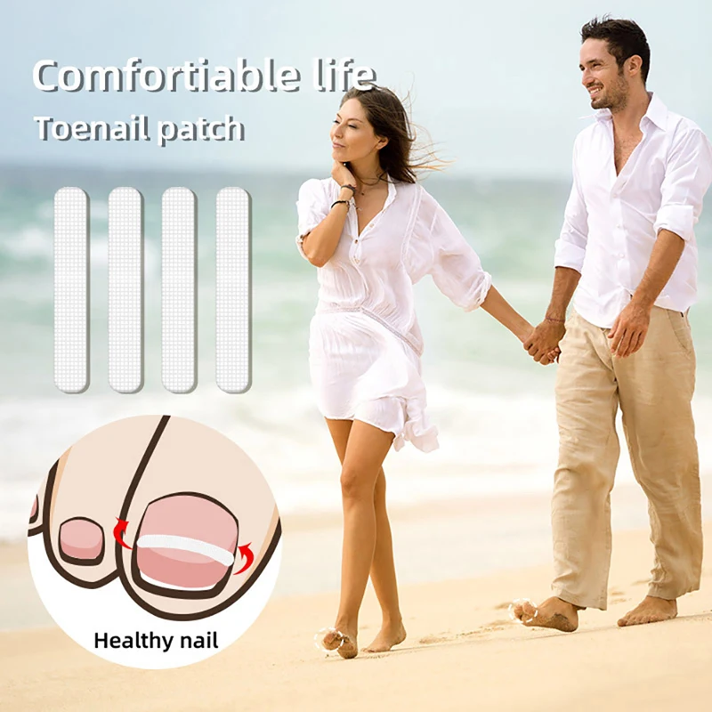 alt="An Ingrown Toenail Correction Tool with 10pcs Elastic Patch Stickers and Straightening Clips. 002