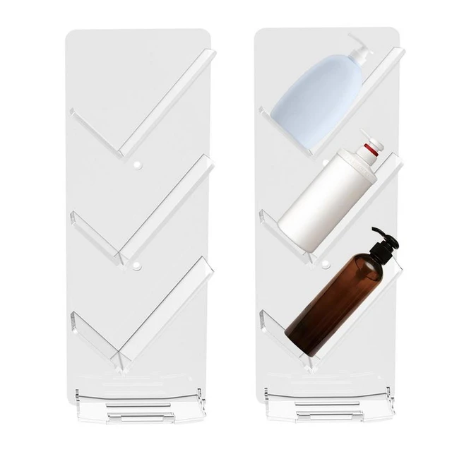 Clear Acrylic Shower Caddy,Acrylic Bathroom Storage Rack - AliExpress