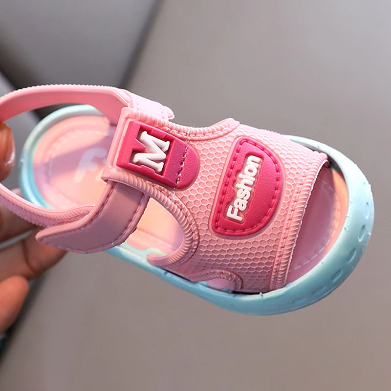 

Summer Baby Boys Girls Sandals Toddler Shoes Soft-Soled Flat Rubber Fashion Sports Casual Beach Cute Sandals Children's Shoes