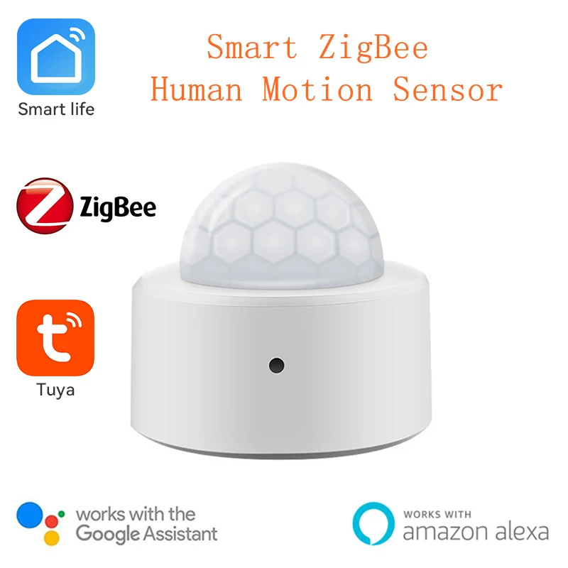 

Tuya Zigbee Mini Smart Human Body Movement PIR Transducer Sensor Smart Life Home Automatic Security Anti-Theft Alarm APP Control