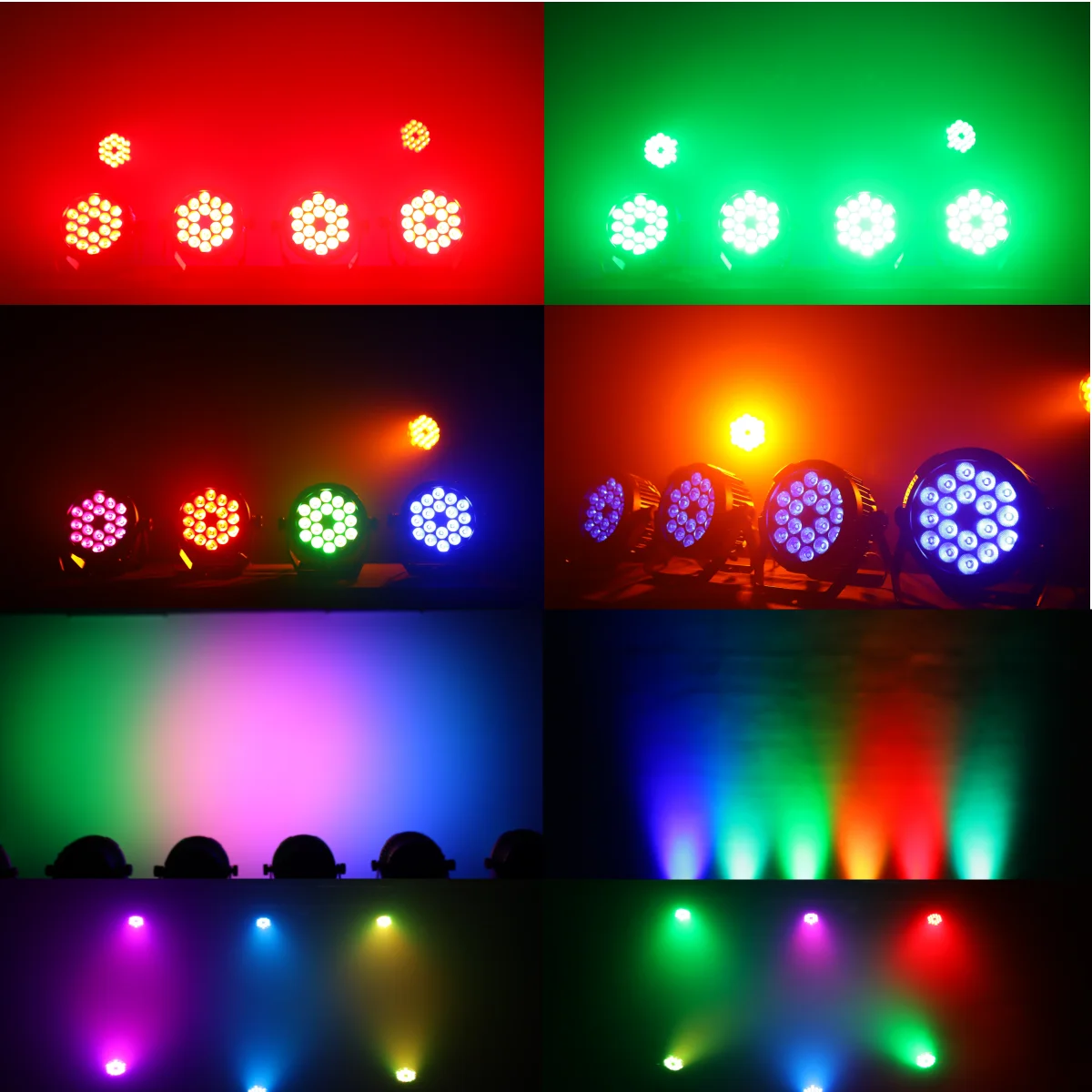 Aluminum IP65 Waterproof 18x18W RGBWAUV LED Par Light - DMX512 Stage DJ Disco Wash Light