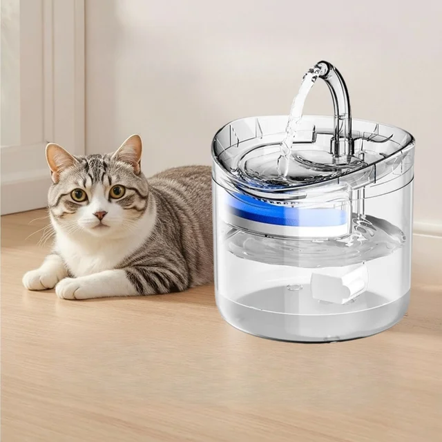 Fuente de agua para gatos y perros pequeños