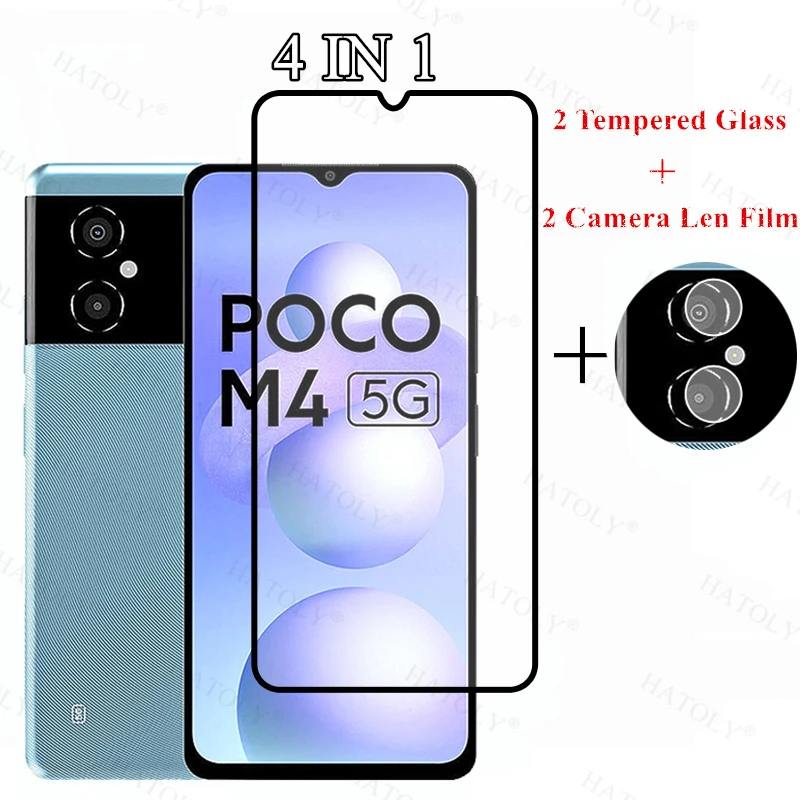 Vetro Temperato A Copertura Totale Per Xiaomi Poco M4 5G Pellicola Salvaschermo Len Per Xiaomi Poco M4 5G Vetro Per Poco M4 X3 X4 Pro 5G