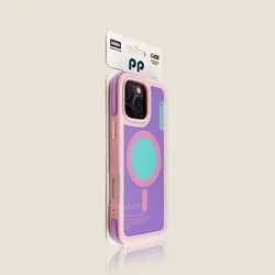 Ultra Slim MagSafe Magnetic Phone Case - Shockproof Matte PC Cover with Air Wireless Charging Compatibility - iPhone 16 Pro Max (Light Purple)