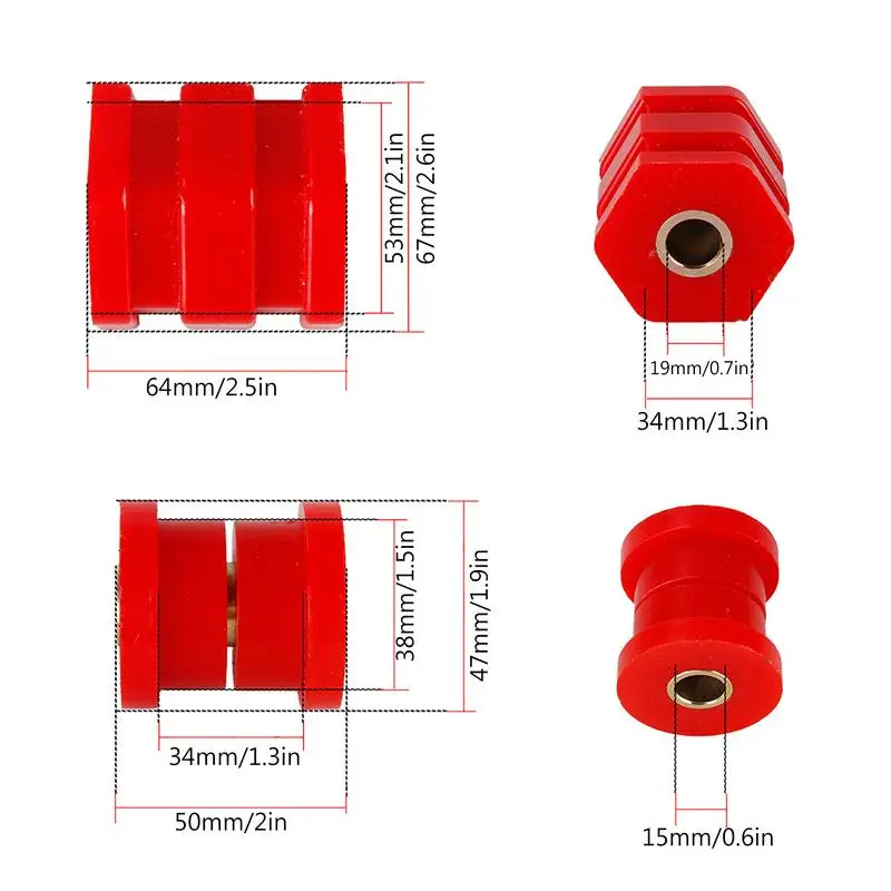High Performance Polyurethane Auto Tuning Parts Front Lower Control Arm Bushing Kit For HondaCivic EK 96-00 Polyurethane 8-220